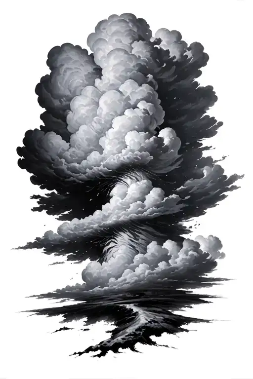 Big Storm Cloud Realistic Not Cartoonified