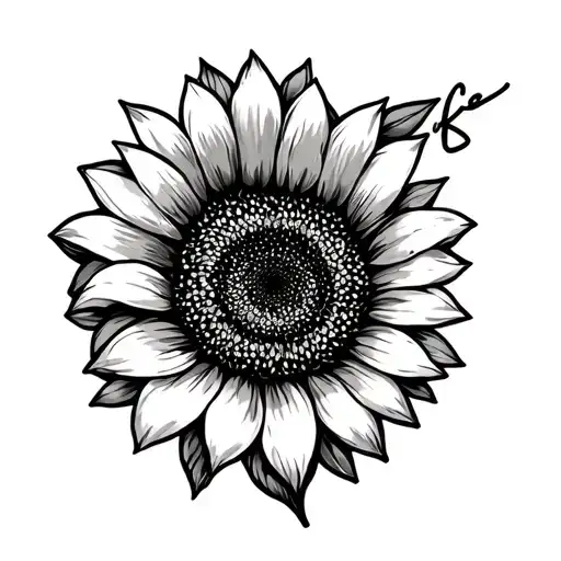 Keep Positive Words With Sunflower Growing Together