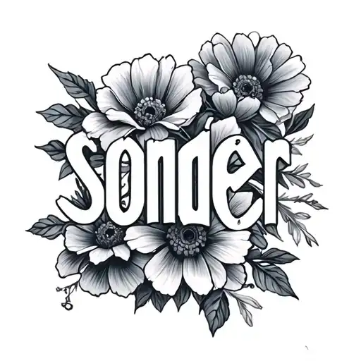 The Word Sonder That Has Flowers
