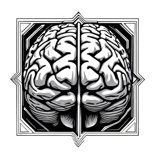 A Brain That Looks Like A Maze Patterns Inside