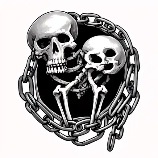 Pelvic Bones And Chains