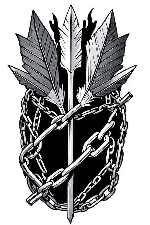 3 Arrows And Broken Chain