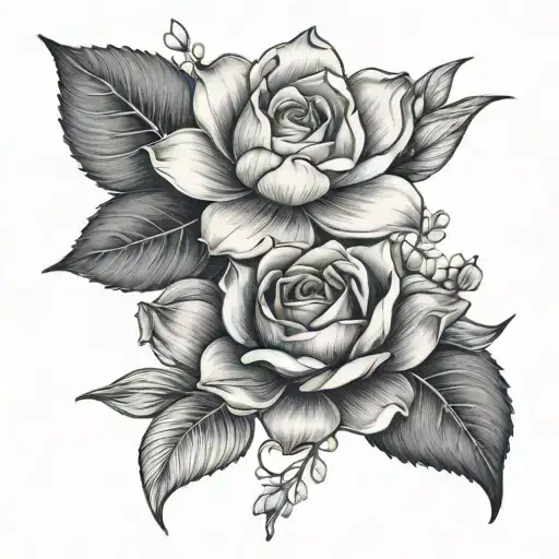 1 Rose 1 Water Lily 2 Daffodils 1 Marigold 1 Lily Of The Valley