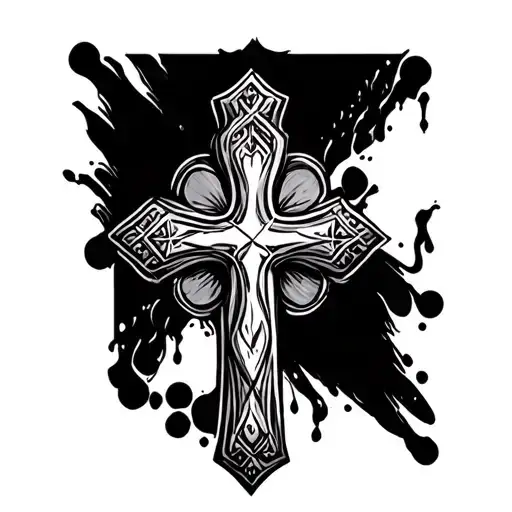 Cross Tattoo Design