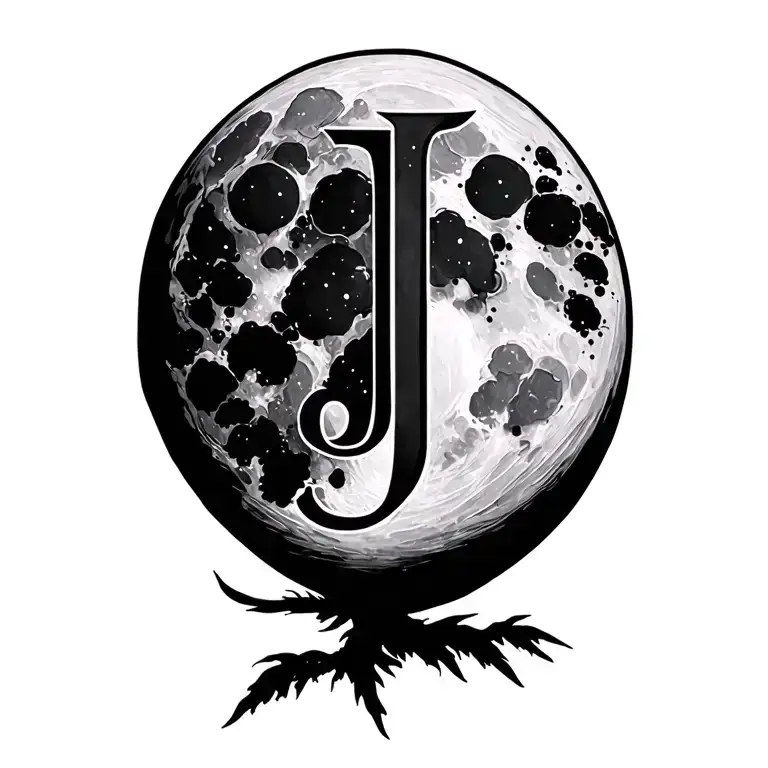 Moon With Initial J
