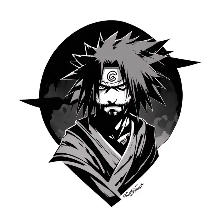 Madara Uchiha From The Shoulder To The Elbow