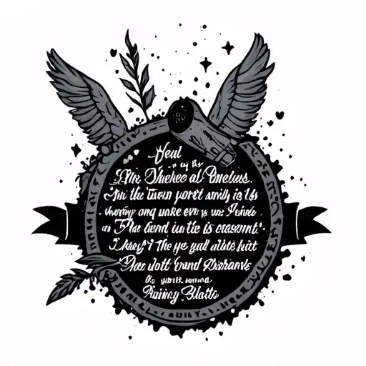 A Twenty One Pilots Sleeve Featuring Key Lyrics And Imagery