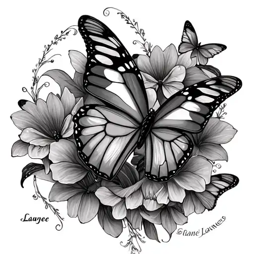 Name Laynee And Butterflies Tribute