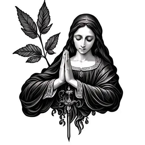 Biblical Lady Praying