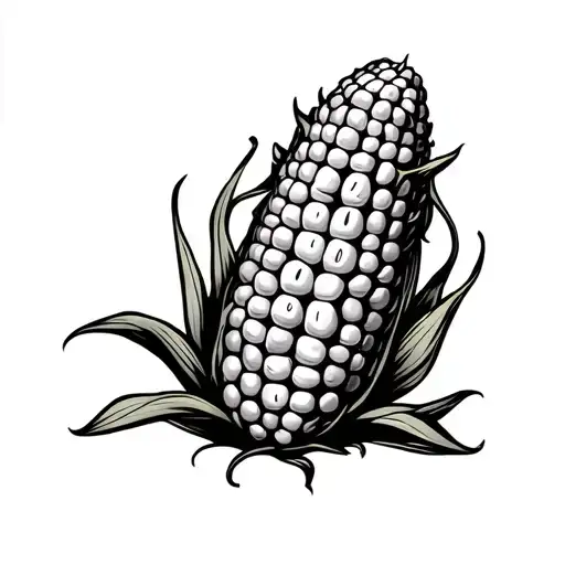 Corn Kernel That's Smiling