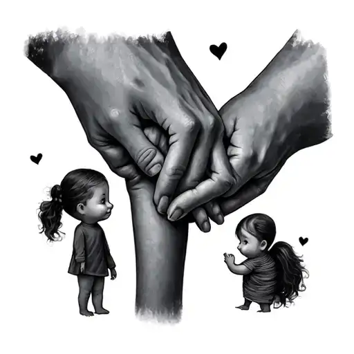Family Holding Hands