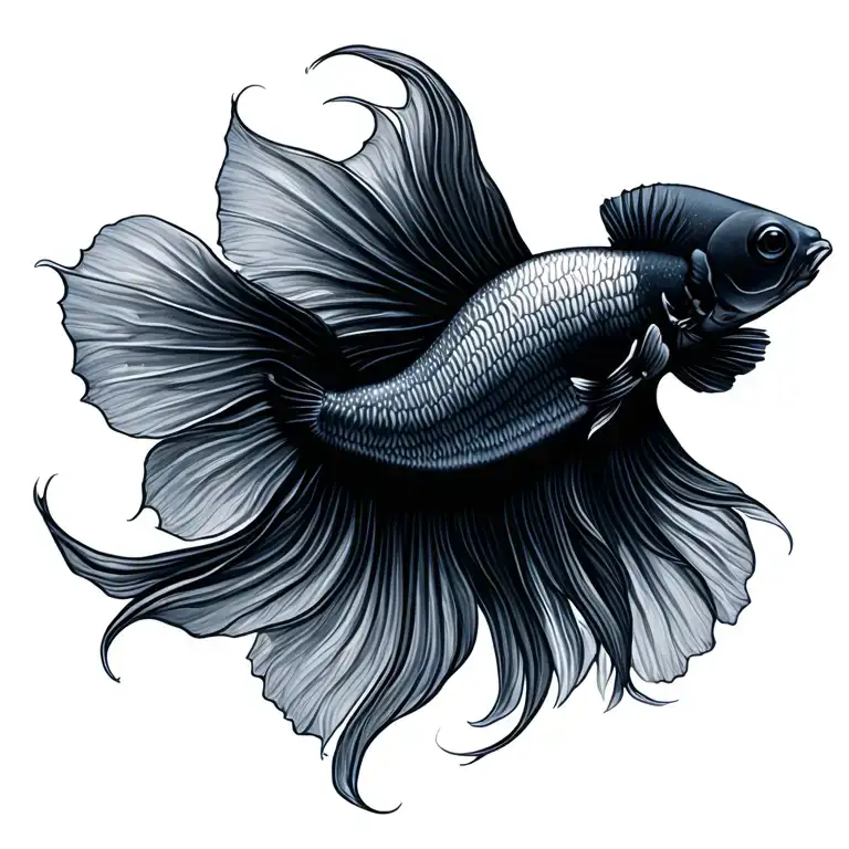 Betta Fish Swimming