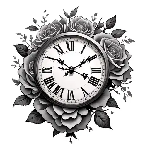 Roses And Mundo Clock