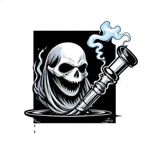 Ghost Smoking Bong