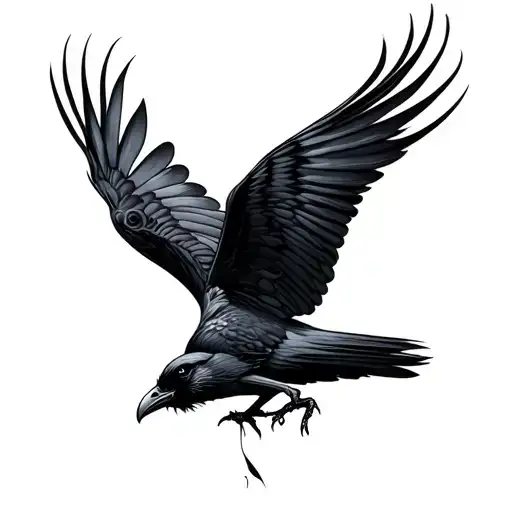 Flying Raven
