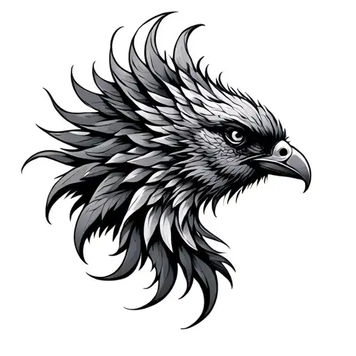 Side Profile Phoenix Bird