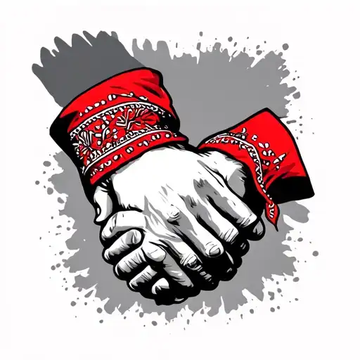 Red Bandana Handshake