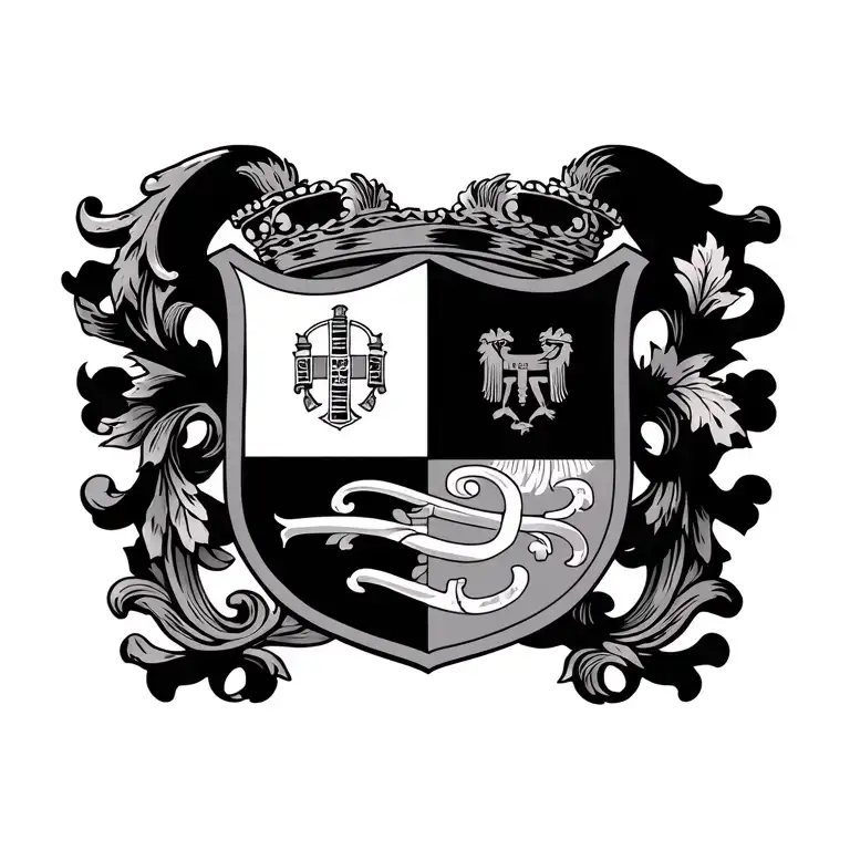 Portuguese Coat Of Arms Tattoo Design