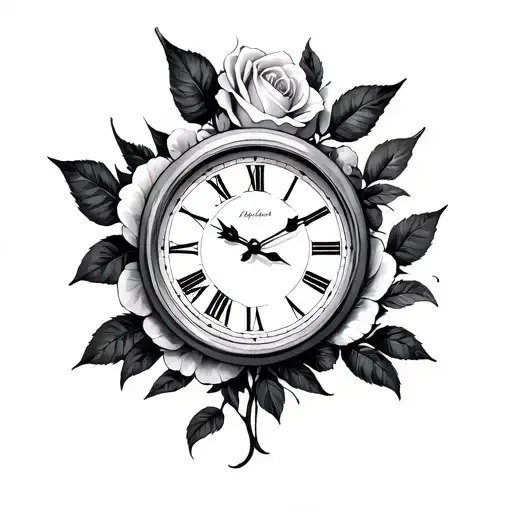 Rose Clock Dove