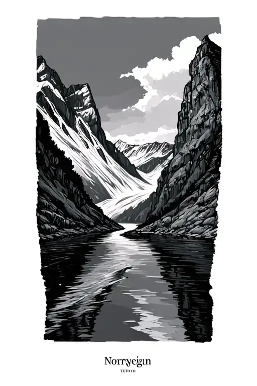 Norwegian Fjord Landscape