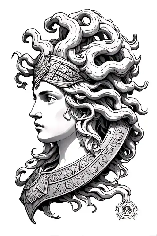 Athena Shield Medusa Head