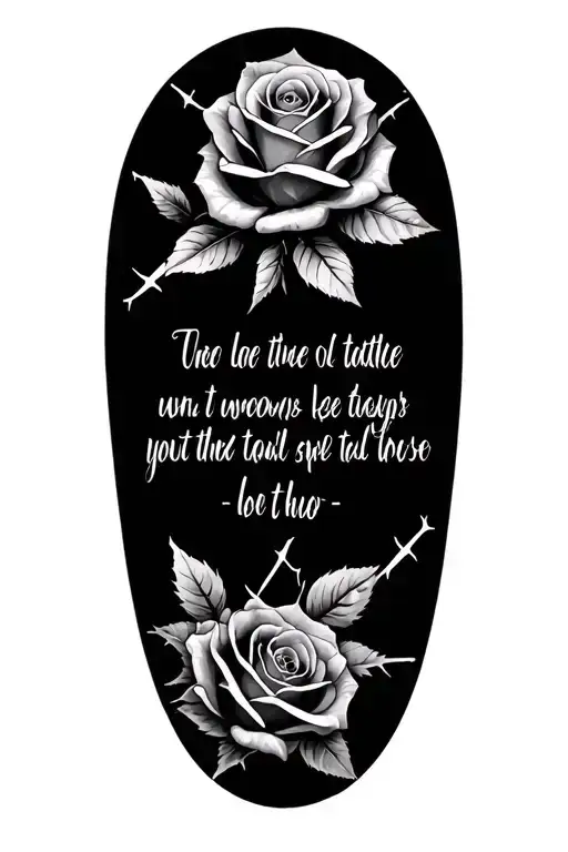 Roses And Thorns And A Bible Verse