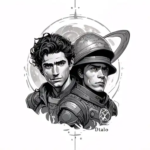 Treasure Planet Tattoo Featuring Morph And Ben