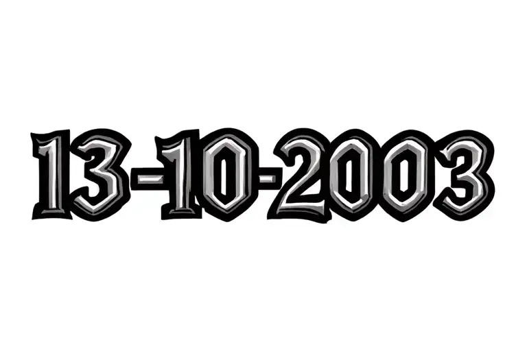 13-10-2003 In Roman Numbers