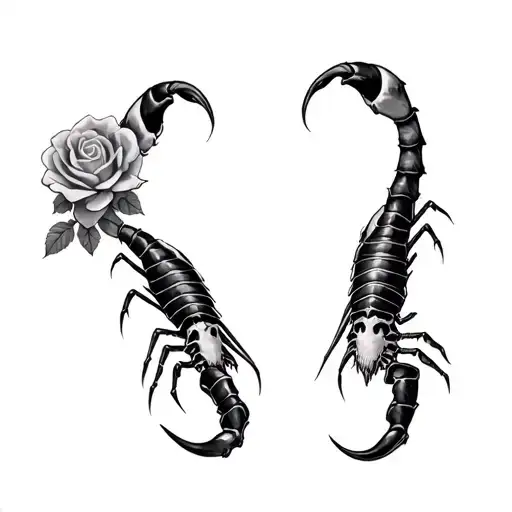 Scorpions And Skulls And Roses Surrounded