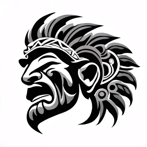 Maori Head Carving