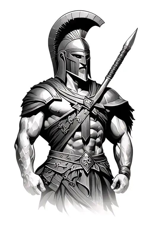 Spartan With Acropolis