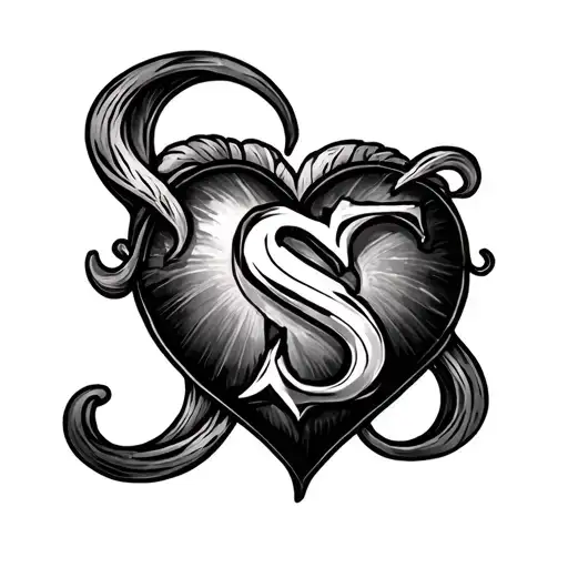 Heart Made Out Of A And S
