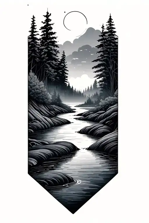 Fineline Geometric River