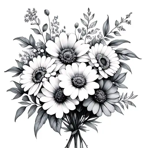 Bouquet Of Birth Flowers