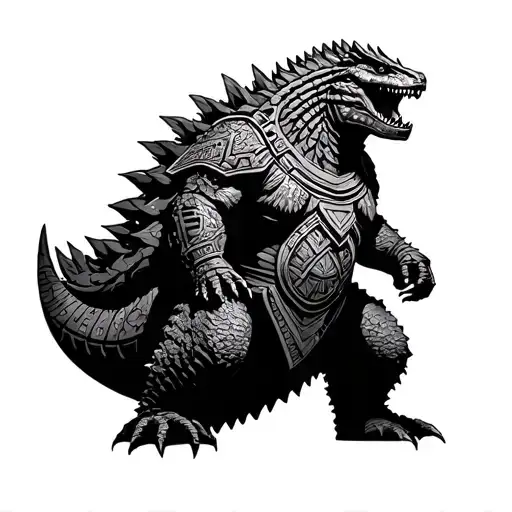 Godzilla Aztec Warrior