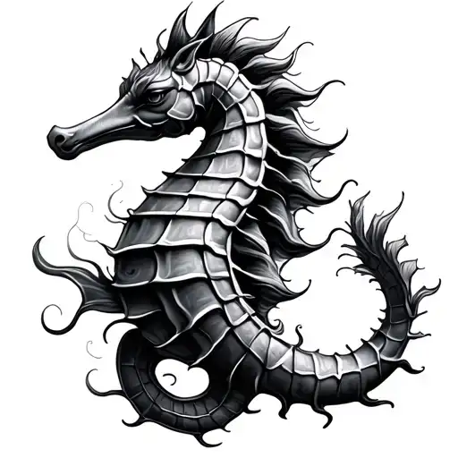 Symbols Or Things In The Form Of Sea Horse