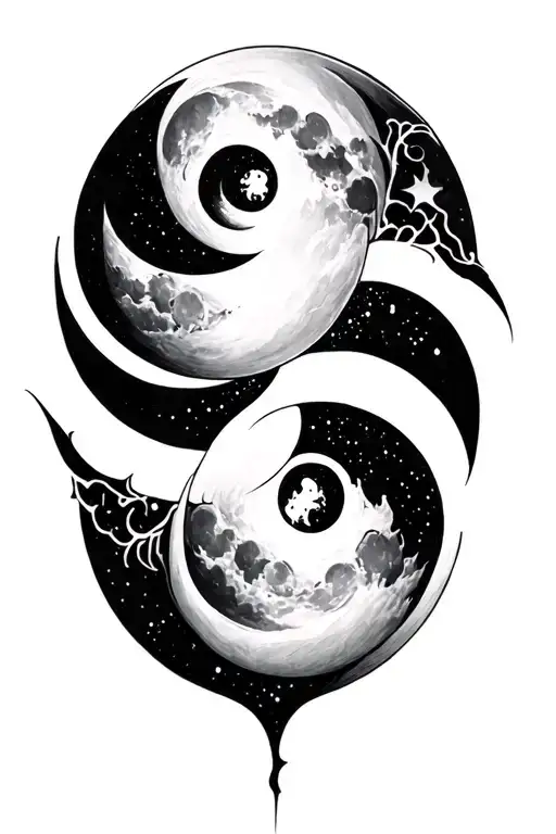 Witch Moon Phases Intertwined