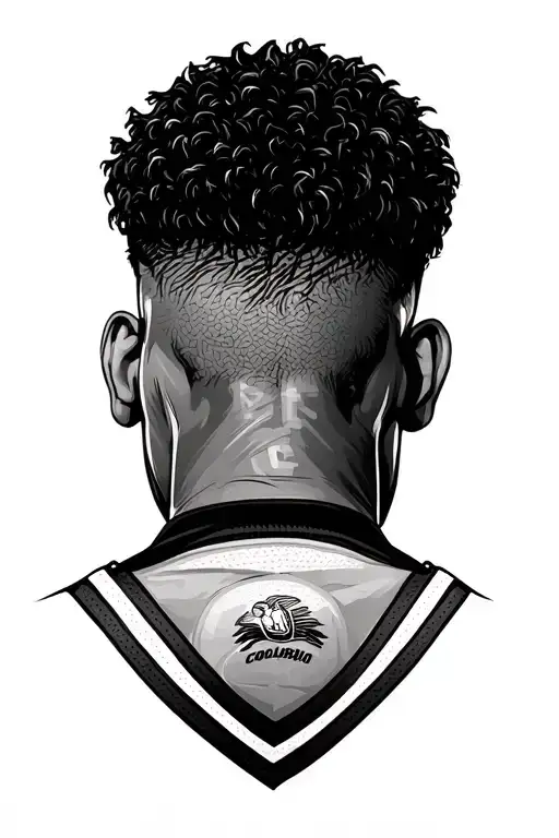 Basketball Player With His Back Facing -Colombia Theme