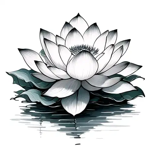 Lotus Blooming From Japanese Clouds