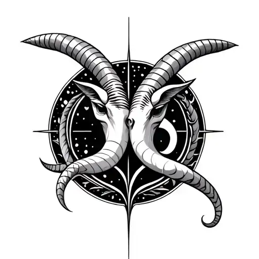 Capricorn And Aquarius Symbol Incorporated