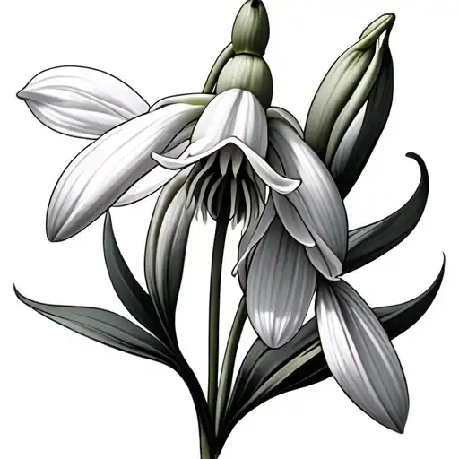 Snowdrop Flower With Delicate