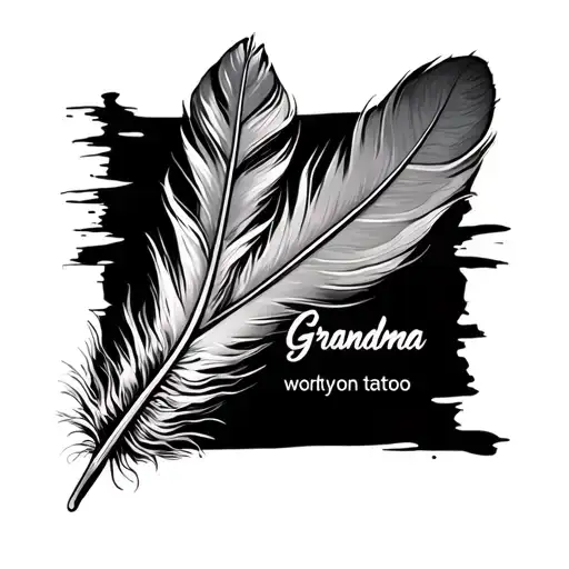 Feather With Grandma Writen