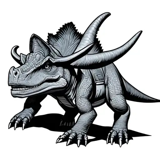 A Triceratops In The 80S