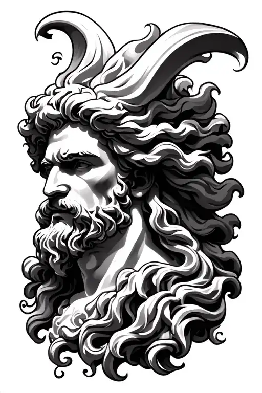 Zeus Tattoo Design