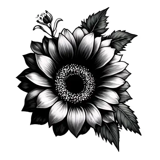 Sunflower And Habiscus