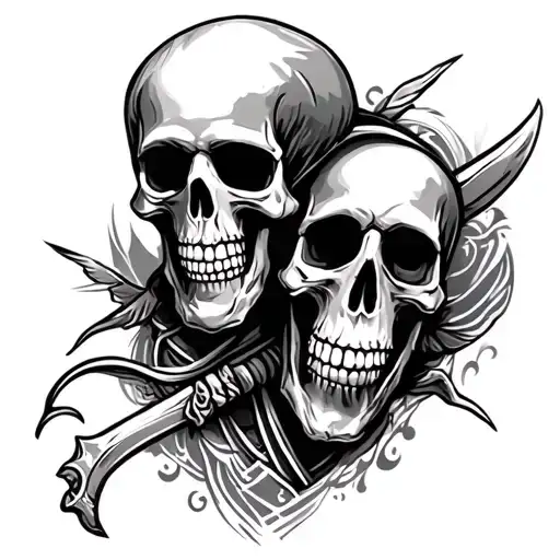 Sleeve With Skeletal Pirates