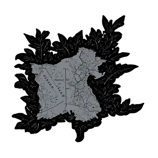 Hand Band Tatoo With Belize Map Outline