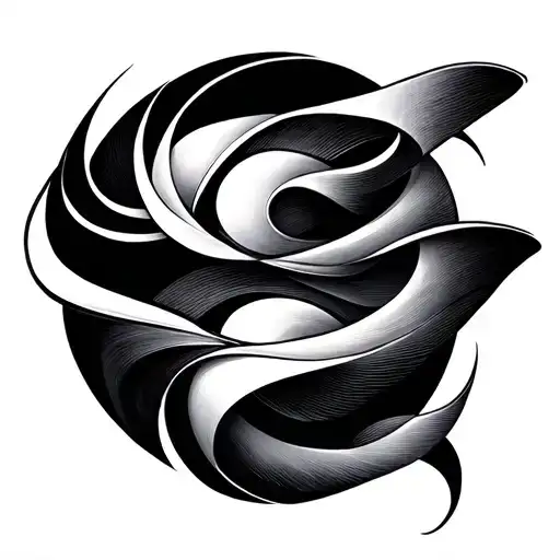 Geometric Flowing Shapes Down The Arm