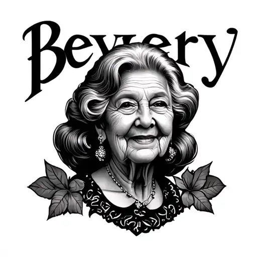 Tattoo To Honor My Grandma Named Beverly With Words