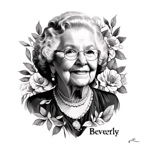 Tattoo To Honor My Grandma Named Beverly With Words Not A Portait